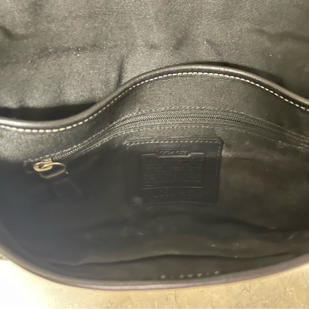 Vintage 2005 Coach Black Shoulder Bag with Silver Accents - Picture 12 of 13